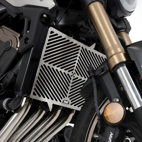 R&G Stainless Steel Radiator Guard for Honda CBR650F, Honda CB650F '14-, CB650R '19- & CBR650R '19-  models